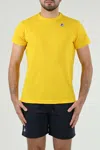 K-way Sunshine Yellow Crew Neck Cotton Tee In Yellow