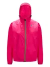 K-way Le Vrai Hooded Zip-front Jacket In Pink