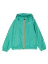 K-way Le Vrai Hooded Zip Jacket In Green