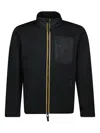 K-way Lecrey Double-zip High-neck Jacket In Black