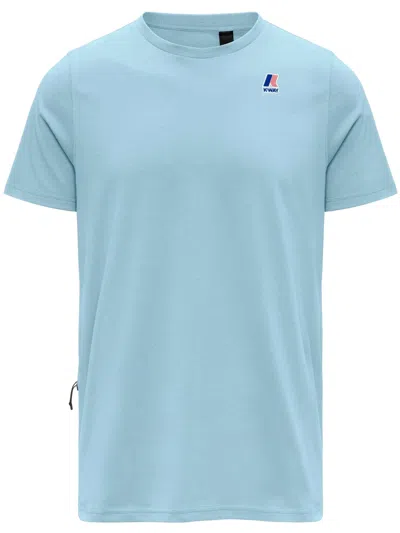 K-way Leonide Logo T-shirt In Blue