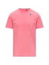 K-way Leonide Crew Neck Packable Short Sleeve Top In Pink
