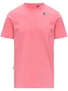 K-way Leonide Crew Neck Packable Short Sleeve Top In Pink