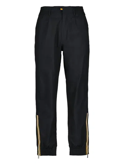K-way Leopold Stretch Zip-ankle Trousers In Black