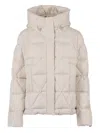 K-way Lethille Thermo Microfiber Down Jacket In Neutral