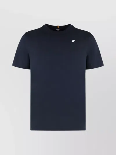 K-way Letitrain Cotton Crew-neck T-shirt In Blue