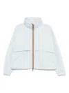 K-way Light Blue Aubette Memory Touch Jacket In Blue