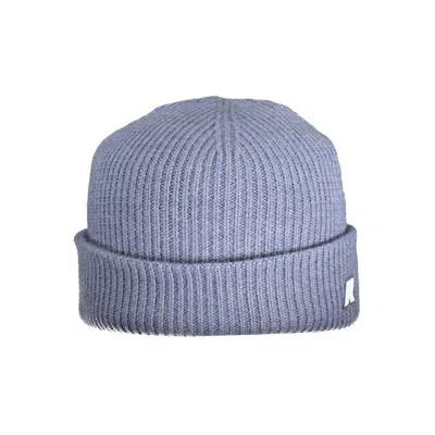 K-way Light Blue Wool Men Cap