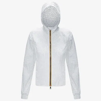 K-way Lil Embossed Graphic Ny In White