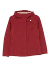 K-way Lil Hooded Jacket In Burgundy