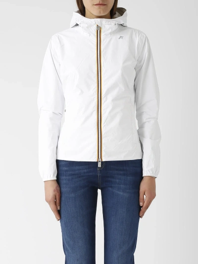 K-way Lily Eco Plus Double Jacket In Beige-bianco