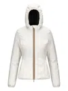 K-way Lily Hooded Quilted Jacket In White