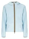 K-way Lily Plus.2 Double Short Down Jacket In Blue