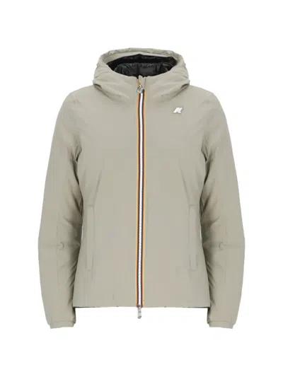 K-way Lily Logo-detail Padded Jacket In Gray