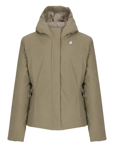 K-way Lily Micro Padded Short Jacket In Neutrals