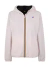 K-way Coats Beige In Multicolour
