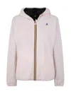 K-way Coats Beige In Multicolour