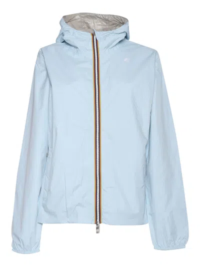 K-way Lily Plus.2 Double Short Down Jacket In Blue