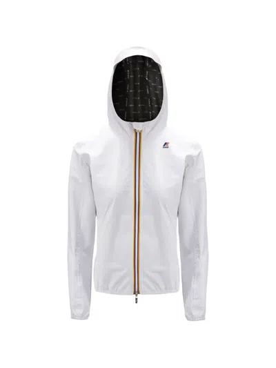K-way Lily Plus.2 Hooded Zip Coat In White