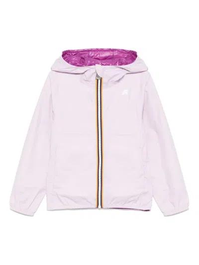 K-way Kids' Lily Reversible Jacket In 紫色