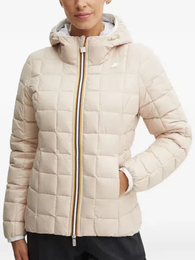 K-way Lily Reversible Jacket In Neutral