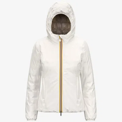 K-way Lily Long-sleeved Down Jacket In Weiss