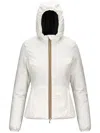 K-way Lily Hooded Quilted Jacket In White