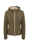 K-way Jacket  Woman Color Brown In Brown/pink
