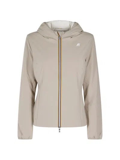 K-way Lily Warm Double Jacket In Neutral