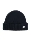 K-way Logo-appliqué Beanie In Blue
