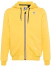 K-way Man Jacket Acid Green Size Xxs Polyamide In Yellow