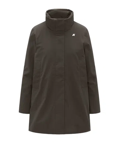 K-way Logo Casual Jacket In Black