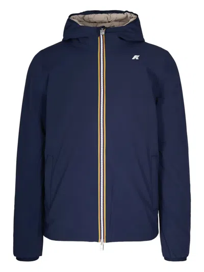 K-WAY LOGO-DETAIL HOODED JACKET