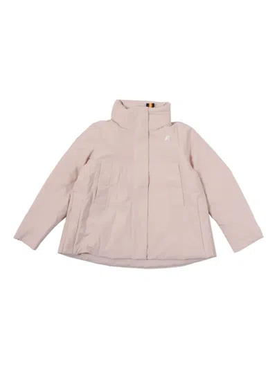 K-way Kids' Logo-detail Jacket In Neutral