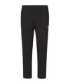 K-way Elasticated-waist Cotton-blend Trousers In Black