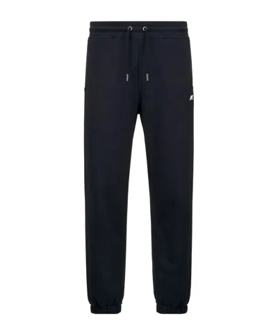 K-way Logo Detail Track Pants In Black