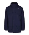 K-way Warm Ottoman Jacket With Windproof Features In Blue
