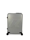 K-way Logo-embossed Luggage In Gray