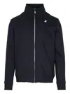 K-way Logo-embroidered Track Jacket In Blue