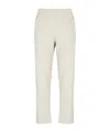 K-way Straight Leg Cotton Trousers With Elastic Waistband