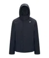 K-way Short Jacket With Adjustable Hood In Multi