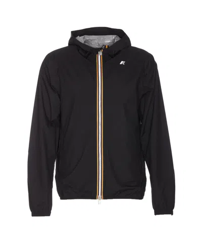 K-way Logo Jacket In Black