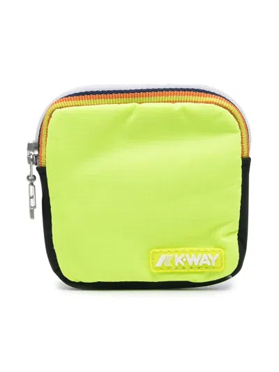 K-way Kids' Logo-patch Bag In Yellow