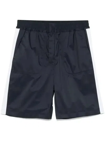 K-way Logo-patch Bermuda Shorts In Blue