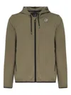 K-way Zipped Drawstring Jacket In Green