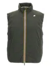 K-way Logo-patch Gilet In Green