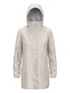 K-way Logo-patch Hooded Jacket In Neutral