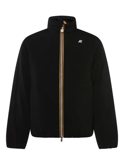 K-WAY LOGO-PATCH JACKET