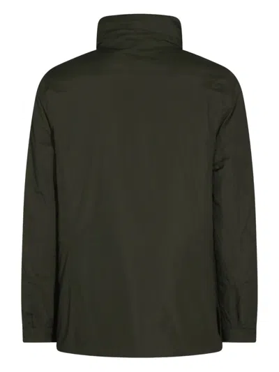 K-way Logo-patch Jacket In Green