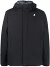 K-way Logo-patch Padded-design Jacket In Black